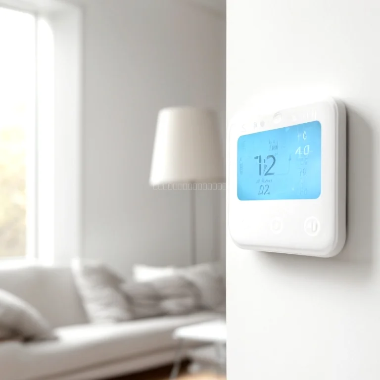 zentraler Thermostat mit Touchscreen